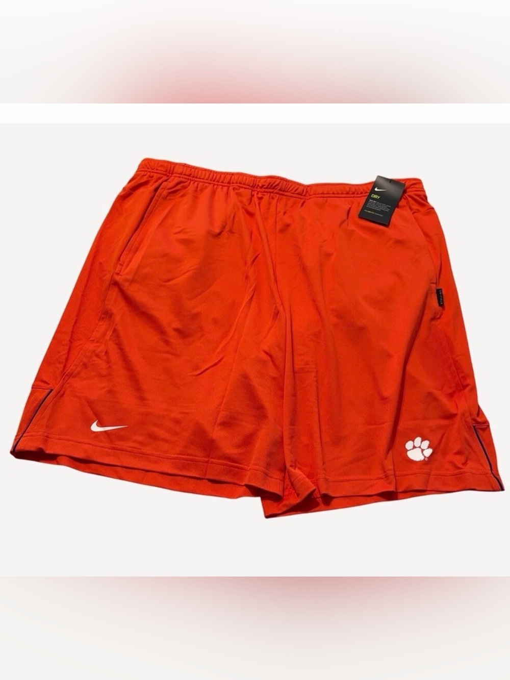 Nike Dry On Field Clemson Tigers Shorts w/pockets - NEW! MSRP $45 - Men's 2XL